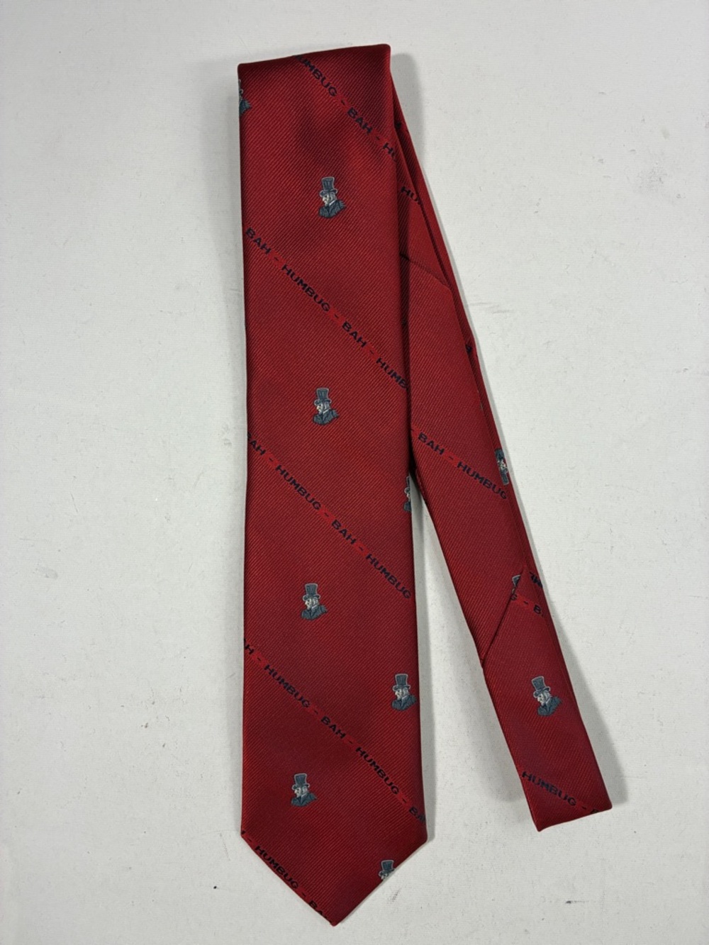 Frame Denim Red Patterned Men's Tie with Small Motif